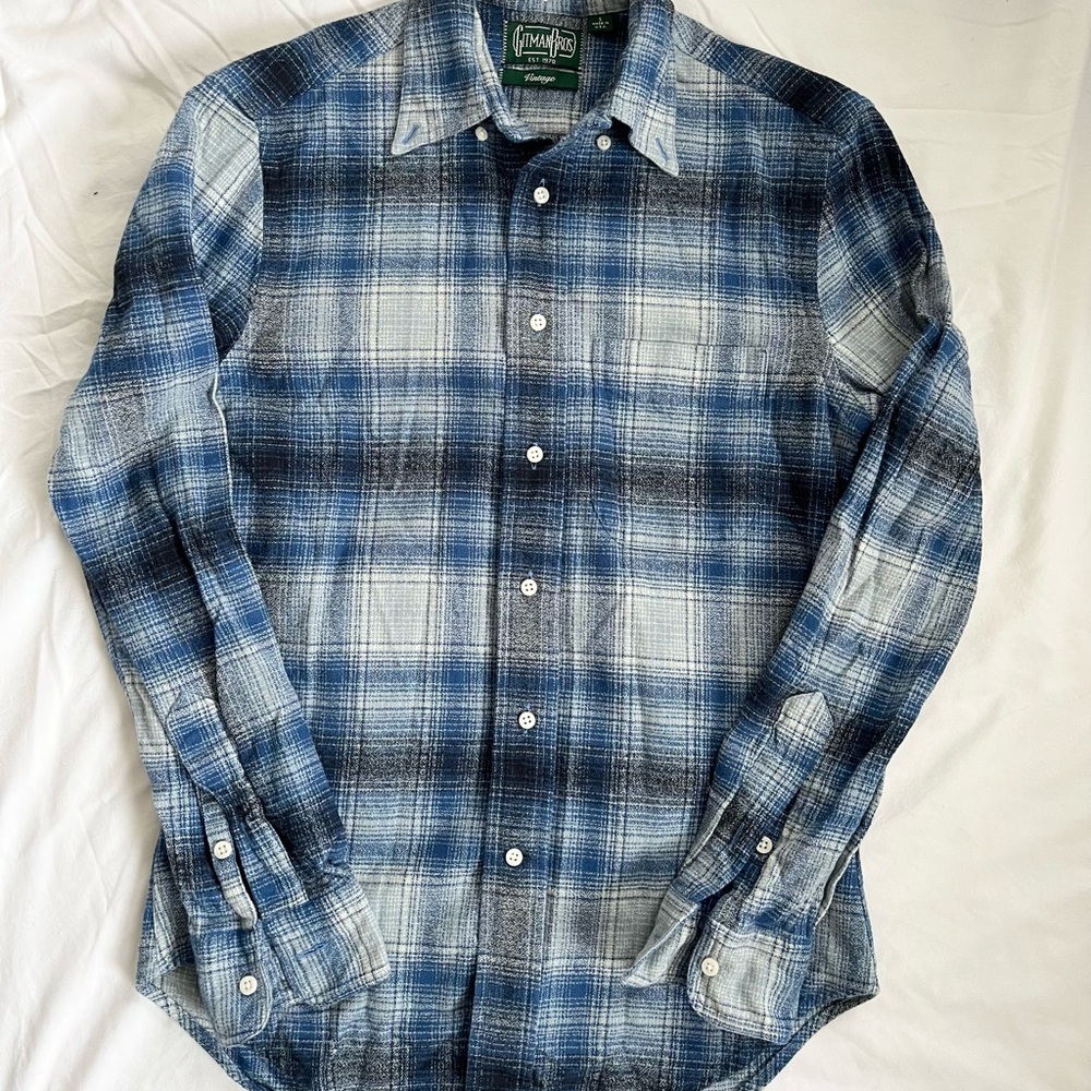 Blue Plaid Gitman Bros. Button Down Shirt